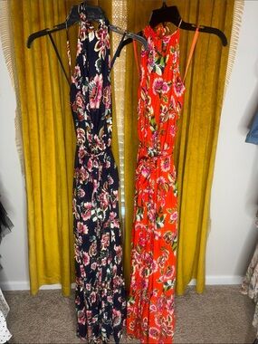 Bundle New York & Company Floral Halter Maxi Dresses